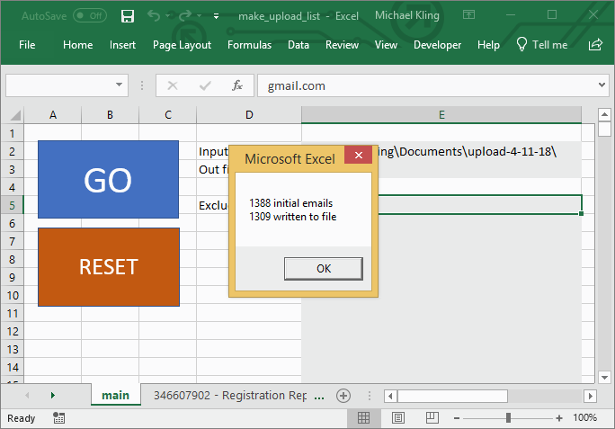 Managing Email Campaign Lists with Excel Macros